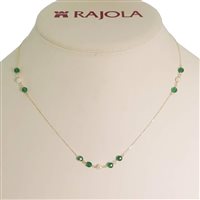 Halskette Rajola Dame Isabel in Gelbgold Agata 35-923-112J - 35-923-112J